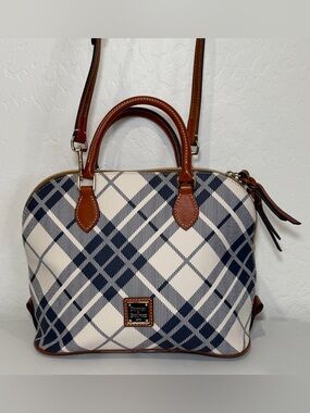 Dooney & Bourke Harding plaid Zip Zip Satchel